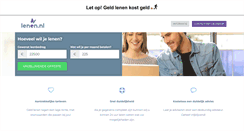 Desktop Screenshot of lenen.nl
