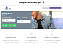 Tablet Screenshot of lenen.nl